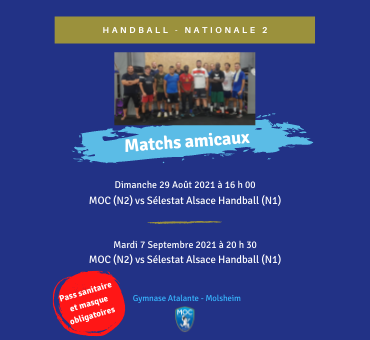 Matchs amicaux de notre équipe Fanion